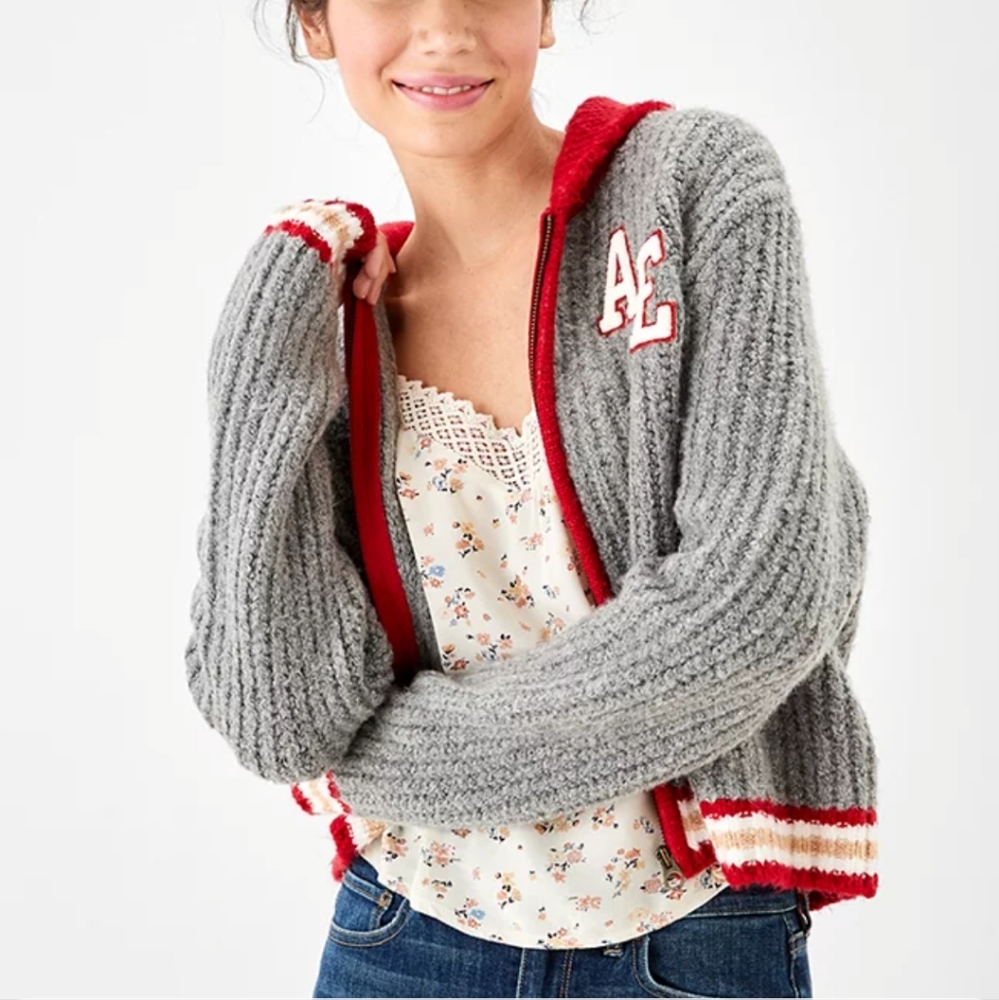 Knit Collared Jacket - image 1